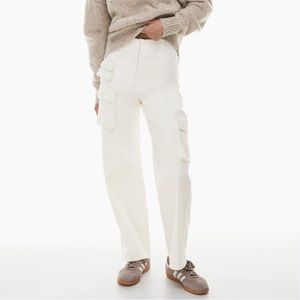 Aritzia Wilfred white picture cargo pants